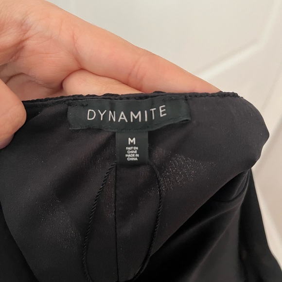 Dynamite black ruched crop top - Picture 4 of 5